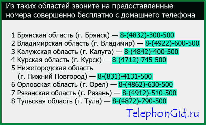 Бесплатные номера для связи с оператором Мегафон